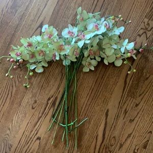 Beautiful faux stems of orchids